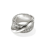 Load image into Gallery viewer, JOHN HARDY Essentials Large Crossover Silver Ring
