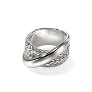 JOHN HARDY Essentials Sterling Silver Large Crossover  Ring