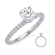 Hidden Halo engagement ring