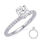 Load image into Gallery viewer, Hidden Halo engagement ring