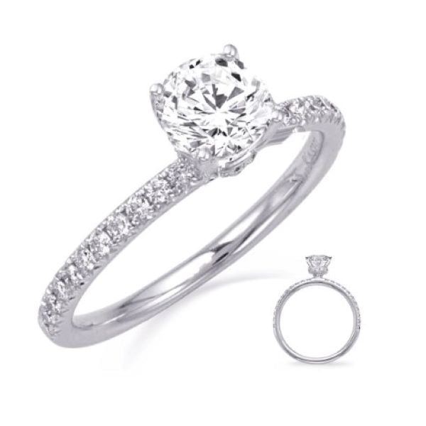 Hidden Halo engagement ring
