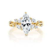 PARADE DESIGNS 14K Yellow Gold Marquise Vintage-Inspired Engagement Ring