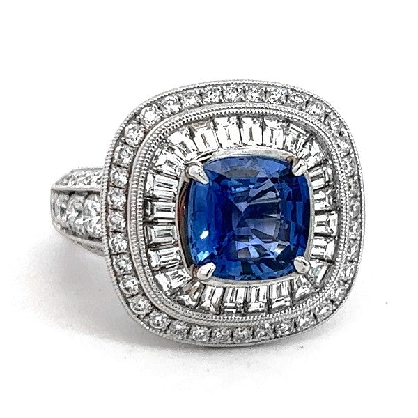 Sapphire and Diamond Fashion Ring