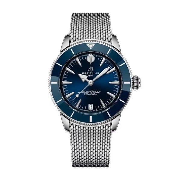 BREITLING Superocean Heritage Automatic 36 Blue Dial Stainless Steel Watch 36mm - NEW