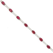Ruby and Diamond Tennis Bracelet