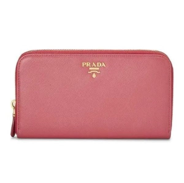 Pre-Owned Prada Saffiano Leather Zip Wallet