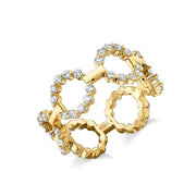 MICHAEL M 14K Yellow Gold Cloud Infinity Diamond Ring