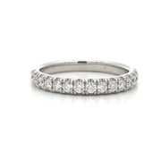 14K White Gold Diamond Band 0.43cttw