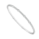 Load image into Gallery viewer, 14K White Gold Flexible Diamond Bangle Bracelet  2.21cttw
