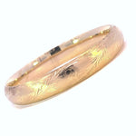 Load image into Gallery viewer, Etched Gold Bangle Bracelet
