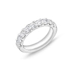 Load image into Gallery viewer, MEMOIRE 18K White Gold Odessa 9 Stone Diamond Anniversary or Wedding Band