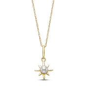 MASTOLONI 14K Yellow Gold Starburst Pearl Necklace