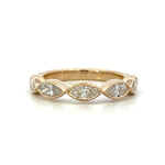 Load image into Gallery viewer, 14K Yellow Gold 5-Stone Bezel Set Marquise Diamond Band
