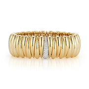ROBERTO DEMEGLIO 18K Yellow Gold Stretchable Artiglio Diamond Bracelet
