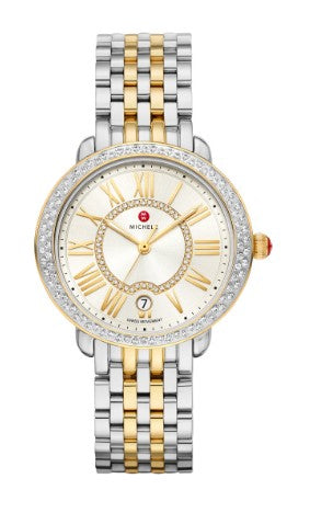 MICHELE Serein Mid Two-Tone Diamond Watch