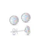 Load image into Gallery viewer, Opal and Diamond Halo Earrings
