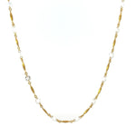 Load image into Gallery viewer, 18K Yellow Gold Rose Cut Diamond and Bar Necklace
