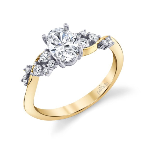 PARADE DESIGNS 14K Yellow Gold Vintage-Inspired Oval Engagement Ring
