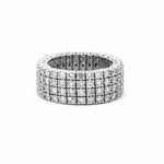 Load image into Gallery viewer, Diamond Wide Flexible Band Ring
