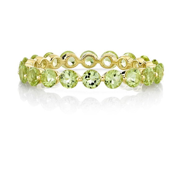 SLOANE STREET Peridot Stackable Eternity Band