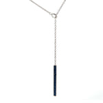 Load image into Gallery viewer, WALTERS FAITH GRANT 18K Gold and Sapphire Y-Bar Necklace