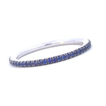 Load image into Gallery viewer, Blue Sapphire Eternity Ring
