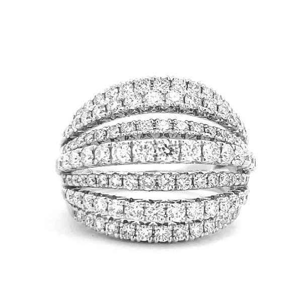 18K White Gold Diamond Fashion Ring