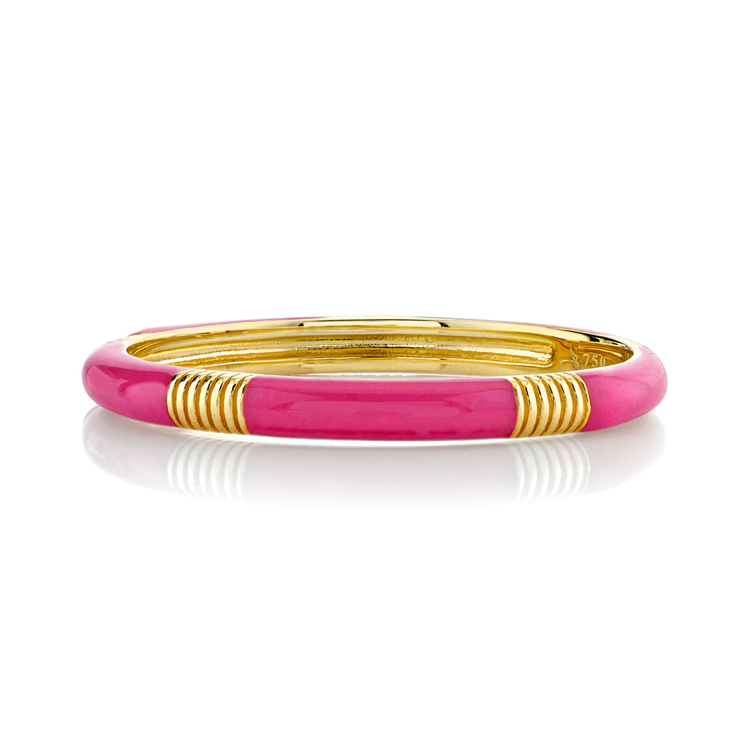 Hot Pink Enamel Stackable Band