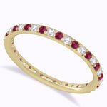 Load image into Gallery viewer, Ruby and Diamond Eternity Band
