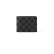 Certified Authentic Pre-Owned LOUIS VUITTON Mens Slender Damier Graphite Wallet