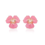 Load image into Gallery viewer, VIANNA 18K Rose Gold Pensé Malva Quartz Earrings- SALE