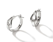 JOHN HARDY Surf Sterling Silver Medium Hoop Earrings