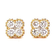 Diamond Cluster Earrings