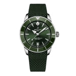 Load image into Gallery viewer, BREITLING Superocean Heritage Automatic 42 Green Dial Green Rubber Watch 42mm - NEW