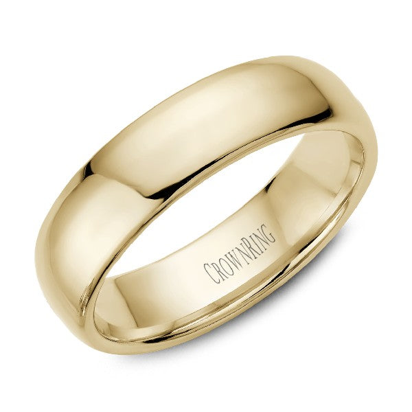 Ladies Traditional 6mm Heavy Dome Wedding Band