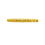 Load image into Gallery viewer, SPARK CREATIONS 18K Yellow Gold Eternity Band with Yellow Sapphires