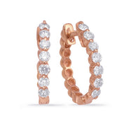 Diamond Hoop Earrings