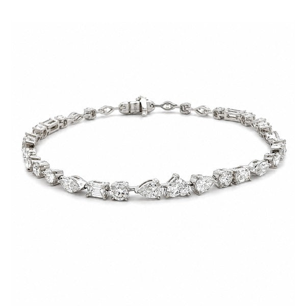 18K White Gold Diamond Tennis Bracelet