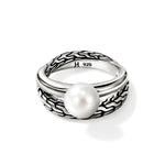 Load image into Gallery viewer, JOHN HARDY Sterling Silver Freshwater Pearl Ring
