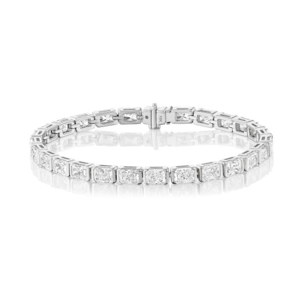 18K White Gold Diamond Tennis Bracelet
