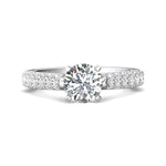 Load image into Gallery viewer, Micro Pave Diamond Engagement Ring
