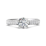 Load image into Gallery viewer, Micro Pave Diamond Engagement Ring