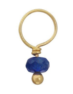 Load image into Gallery viewer, Blue Sapphire Rondelle Charm
