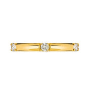 SETHI COUTURE 18K Yellow Gold Luna Single Stone White Diamond Band