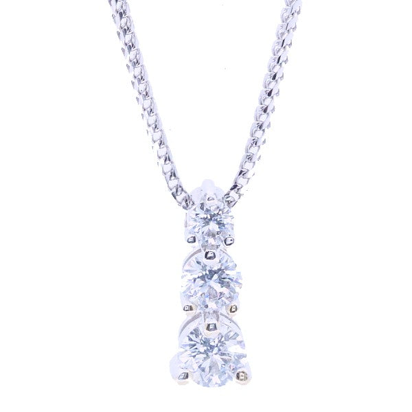 3-STONE DIAMOND NECKLACE