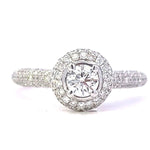 Load image into Gallery viewer, Diamond Halo Engagement Ring - Proposal Ready
