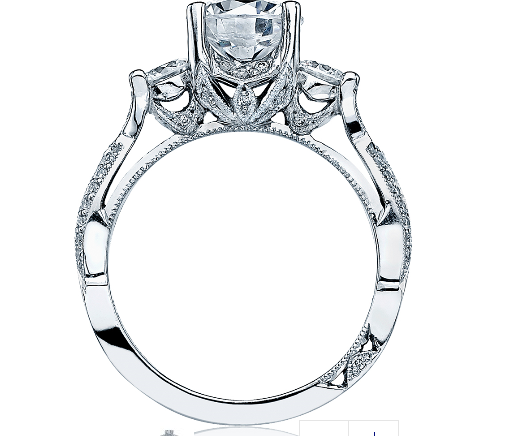 Platinum Ribbon Engagement Ring