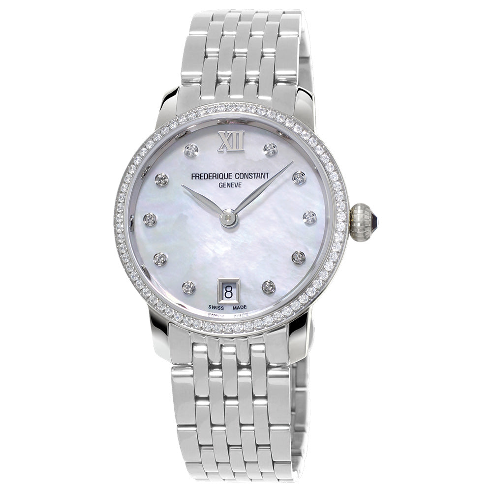 Slimline Diamond Bezel Watch
