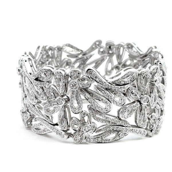Diamond Floral Bracelet