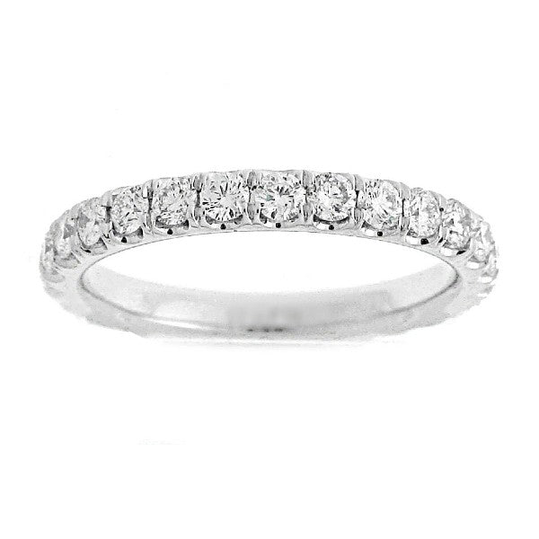 18K White Gold Diamond Eternity Band 0.94cttw